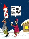 Cartoon: prosit (small) by Peter Thulke tagged silvester