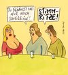 Cartoon: stimmritze (small) by Peter Thulke tagged frauen
