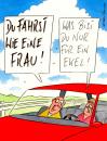 Cartoon: wie frau (small) by Peter Thulke tagged auto,beziehung,männer,frauen