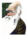 Cartoon: Charles Darwin (small) by achille tagged charles darwin
