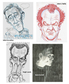 Cartoon: 4 Faces 2 (small) by Cartoons and Illustrations by Jim McDermott tagged actors,movies,tv
