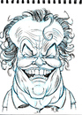 Cartoon: Jack Nicholson (small) by Cartoons and Illustrations by Jim McDermott tagged jacknicholson,caricatures