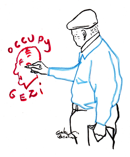 Cartoon: Occupy Gezi 04 (medium) by Political Comics tagged direngezipark