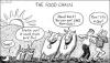 Cartoon: Let Them Eat Salad (small) by sstossel tagged sars mad cow bird flu vegetarian 