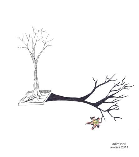 Cartoon: last leaf (medium) by adimizi tagged cizgi
