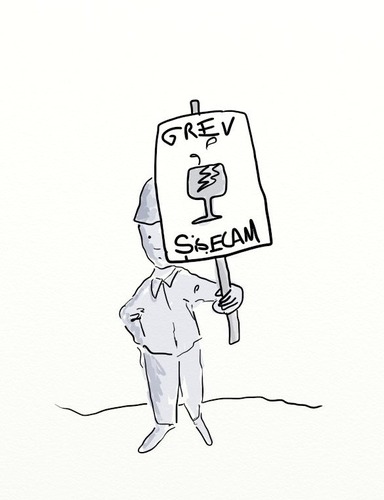 Cartoon: stirike (medium) by adimizi tagged cizgi
