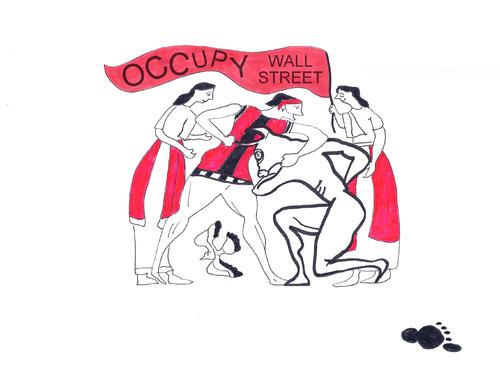 Cartoon: wall street (medium) by adimizi tagged cizgi