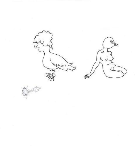 Cartoon: women and injured birds (medium) by adimizi tagged cizgi