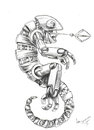 Cartoon: mekanik bukalemun (small) by Suat Serkan Celmeli tagged mekanik,bukalemun