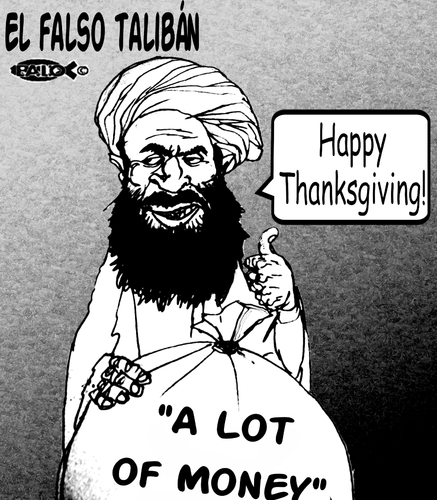 Cartoon: El falso taliban (medium) by Empapelador tagged usa,afganistan,war,taliban
