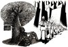 Cartoon: Off Duty (small) by Cortiano tagged trees pollution deforestation