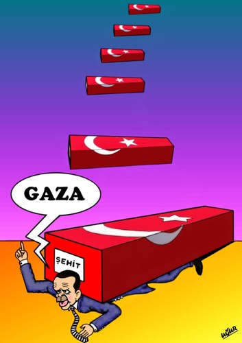 Cartoon: GAZA (medium) by ugur demir tagged mm