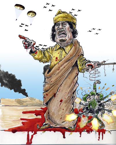 Khadaffi losing control
