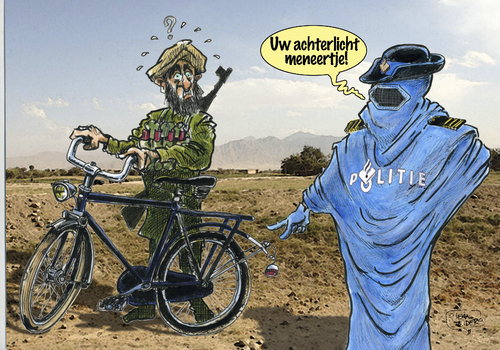 Cartoon: Kunduz (medium) by jean gouders cartoons tagged kunduz,politie,afghanistan,jean,gouders,afghanistan,militär,krieg