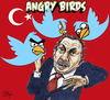Cartoon: Angry birds Turkey (small) by jean gouders cartoons tagged erdogan,turkey,twitter