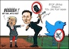 Cartoon: Back on twitter (small) by jean gouders cartoons tagged musk,twitter,trump