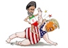 Cartoon: Huge victory (small) by jean gouders cartoons tagged trump,iran,war,straight,of,hormuz