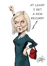 Cartoon: New record (small) by jean gouders cartoons tagged truss,uk,resigned,pm