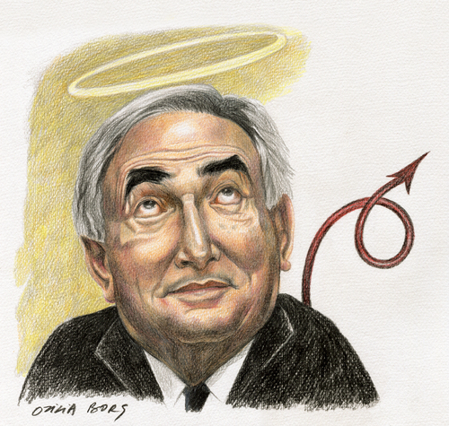 Cartoon: Dominique Strauss-Kahn (medium) by Otilia Bors tagged strausskahn