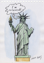 Cartoon: Liberty (small) by Otilia Bors tagged otilia bors