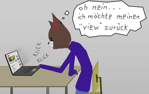 Cartoon: Katzenland (medium) by Bonville tagged katzenland,view