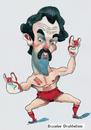 Cartoon: BruceLee Grobbelaar (small) by paktoons tagged caricature,pak,grobbelaar