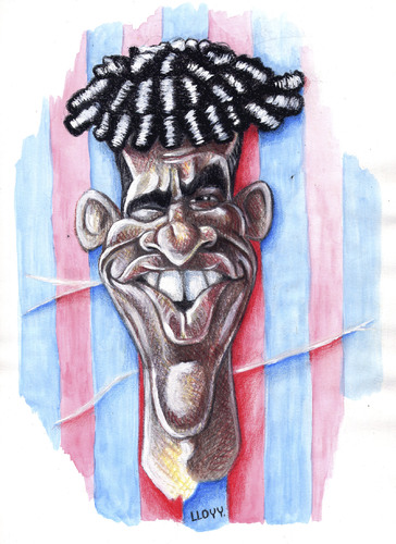 Cartoon: Frank Rijkaard (medium) by lloyy tagged fifa,football,futbol,fußball,soccer,wm,world,cup