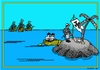Cartoon: 1492 (small) by srba tagged christopher,columbus,desert,island,dog,ocean