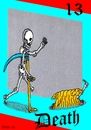 Cartoon: Death (small) by srba tagged death skeleton dog bone