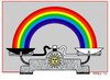 Cartoon: Equilibrium (small) by srba tagged equilibrium rainbow light libra