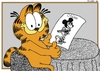 Cartoon: Garfield (small) by srba tagged garfielg mickey mouse speedy gonzales jery comics