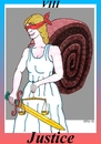 Cartoon: Justice (small) by srba tagged tarot,cards,justice,snail