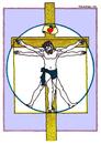 Cartoon: The Da Vinci Code (small) by srba tagged jesus,davinci,crucifixion,heaven