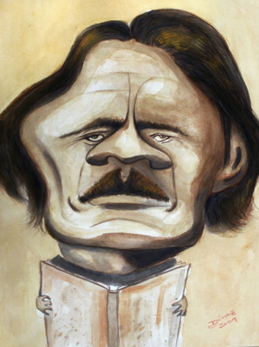 Cartoon: Maximo Gorki (medium) by dimaz_restivo tagged gorki