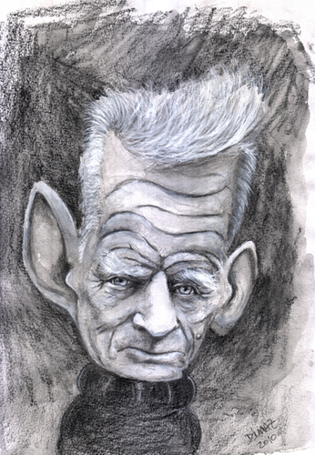 Cartoon: Samuel Beckett (medium) by dimaz_restivo tagged samuel,beckett