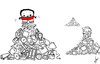 Cartoon: Individualismo (small) by ANTRUEJO tagged individualismo,decrecimiento,economia,consumo,consumidor,mercado