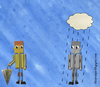 Cartoon: paraguas (small) by german ferrero tagged paraguas,umbrella,economy,economia,el,antruejo,necesidades