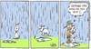 Cartoon: September!. (small) by noodles cartoons tagged hamish,scotty,dog,weather,rain,cartoon,season