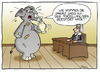 Cartoon: Vor Gericht (small) by Georg tagged elefant,gericht,porzellan,unschuldig