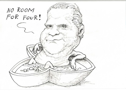 Cartoon: Doug Ford bathtub (medium) by Hugo_Nemet tagged bathtube
