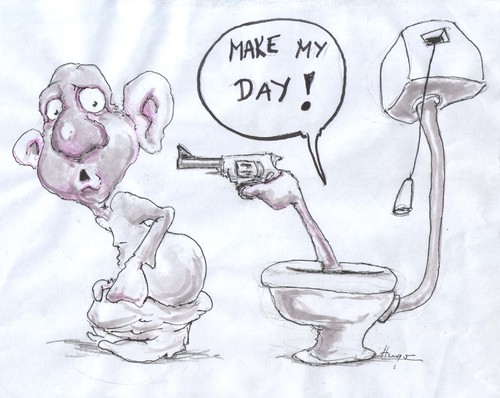 Cartoon: Gun (medium) by Hugo_Nemet tagged gun