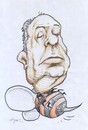 Cartoon: hitchcock (small) by Hugo_Nemet tagged alfred hitchcock