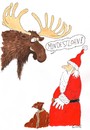 Cartoon: .... (small) by Christian BOB Born tagged nikolaus,weihnachtsmann,elch,arbeit,mindestlohn,geschenke,lohn