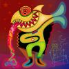 Cartoon: A Fish Poisoning... (small) by constable tagged figure creature fish shark man night color yellow red symbolic graphic wachtmeister