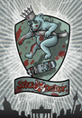Cartoon: Search and Destroy Poster (small) by elle62 tagged undead,bear,skateboarding,berlin