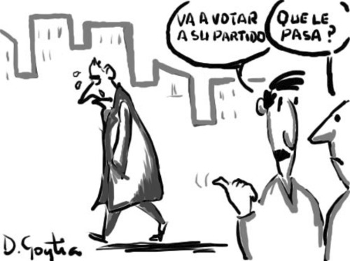 Cartoon: elecciones (medium) by David Goytia tagged votaciones,elecciones,corrupcion