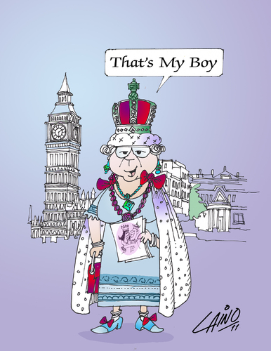 Cartoon: The Wedding (medium) by LAINO tagged royal,wedding,kate,william,westminster,abbey,buckingham,palace