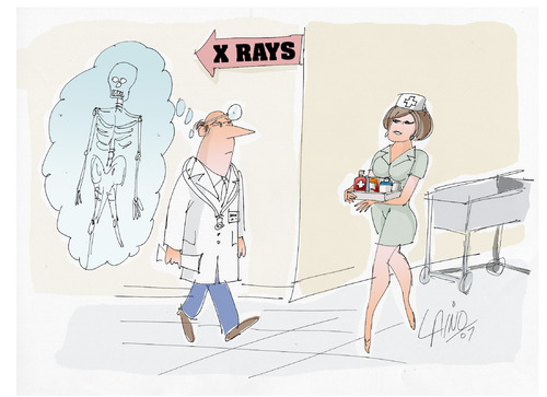 Cartoon: X Rays (medium) by LAINO tagged rays
