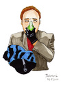 Cartoon: Frank Booth (small) by Blogrovic tagged dennis,hopper