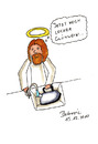 Cartoon: Glühwein (small) by Blogrovic tagged adventskalender,jesus,glühwein,wasser,wein,wunder